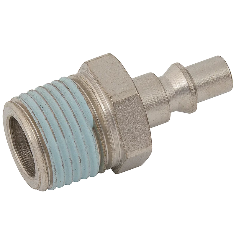 BSPT MALE PLUG STEEL NICKEL PLATED