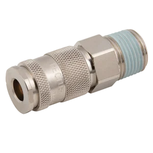 BSPT MALE COUPLING BRASS NICKEL