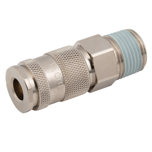 BSPT MALE COUPLING BRASS NICKEL