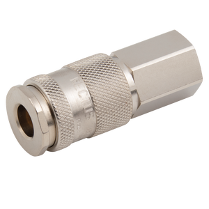 BSPP FEM  COUPLING BRASS NICKEL