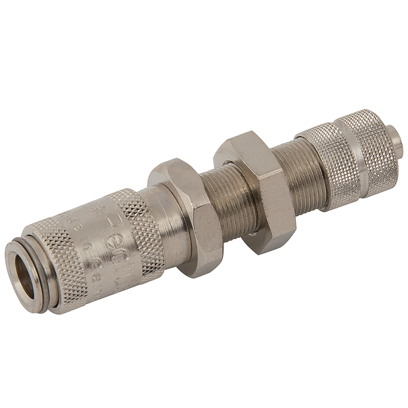 HOSE COUPLING P/MOUNT BRASS/NICK