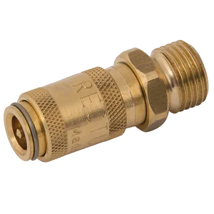 1/8 BSPP MALE COUPLING DS BRASS