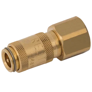 1/8 BSPP FEM  COUPLING DS BRASS