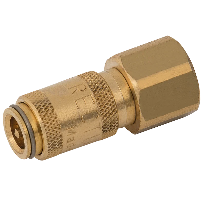 1/8 BSPP FEM  COUPLING DS BRASS