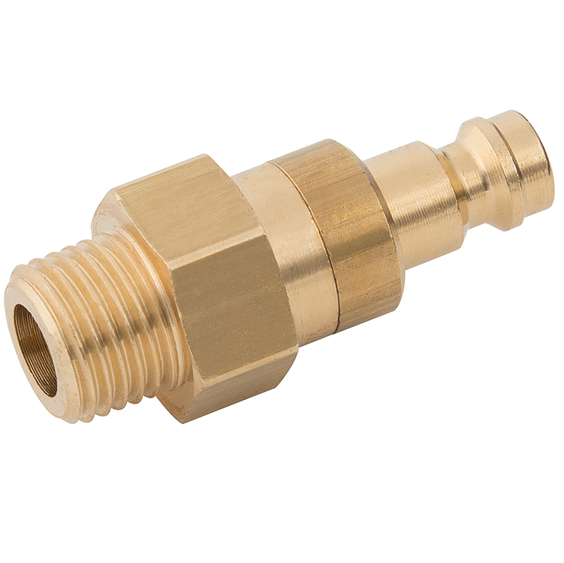 1/4 BSPP MALE PLUG DS BRASS