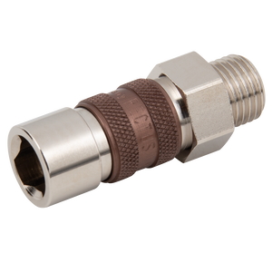BSPP MALE COUPLING NICKEL