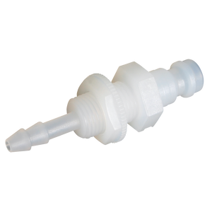 4mm TAILED BULKHEAD PVDF PLUG