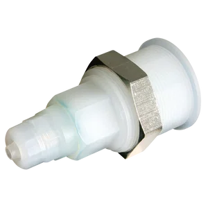 6x4mm BULKHEAD PVDF COUPLING