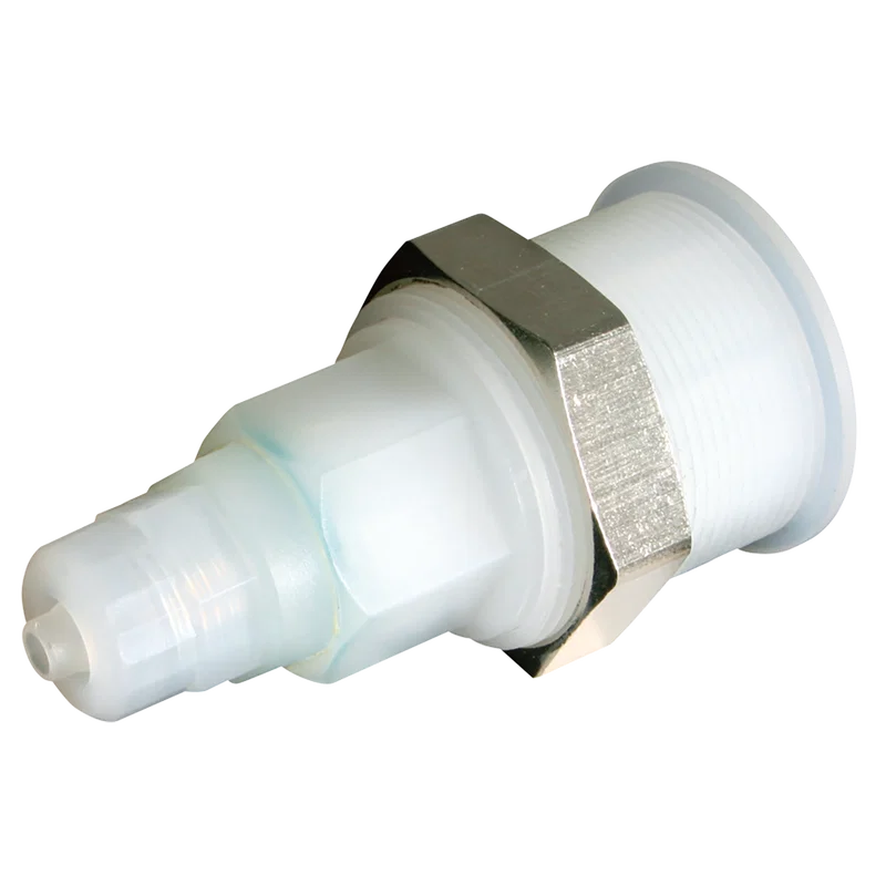 6x4mm BULKHEAD PVDF COUPLING