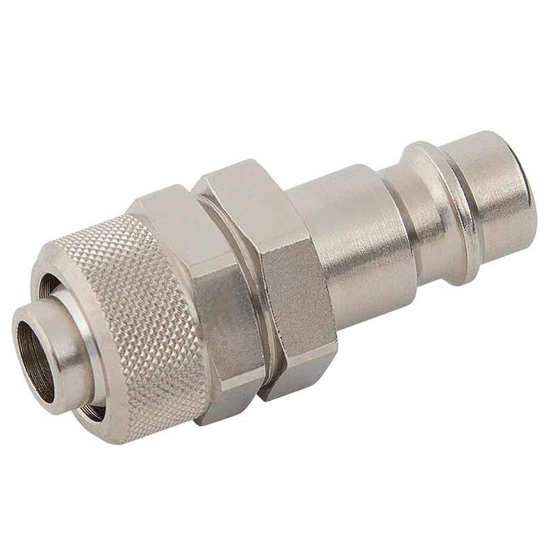 OD HOSE PLUG & NUT BRASS NICKEL