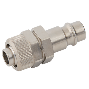 OD HOSE PLUG & NUT BRASS NICKEL