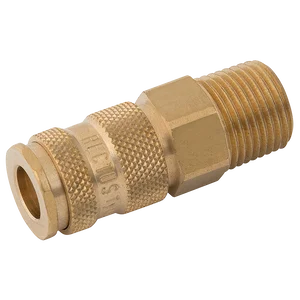 BSPT MALE COUPLING DS BRASS