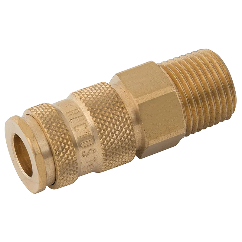 BSPT MALE COUPLING DS BRASS