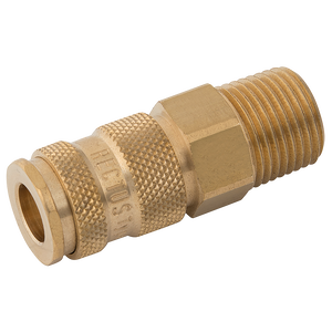 BSPT MALE COUPLING DS BRASS