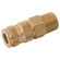 1/4 BSPT MALE COUPLING DS BRASS