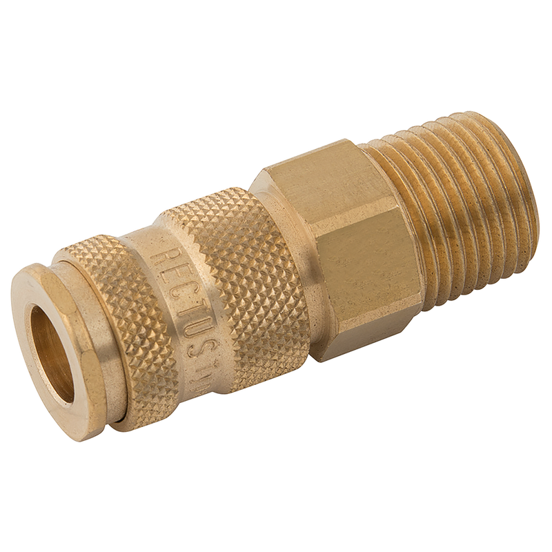 BSPT MALE COUPLING DS BRASS
