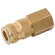 1/4 BSPP FEM  COUPLING DS BRASS