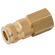 1/4 BSPP FEM  COUPLING DS BRASS