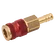 1/4 OD HOSETAIL COUPLING BROWN SLEEVE