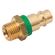 1/4 BSPP MALE PLUG  BRASS KEYED GREEN