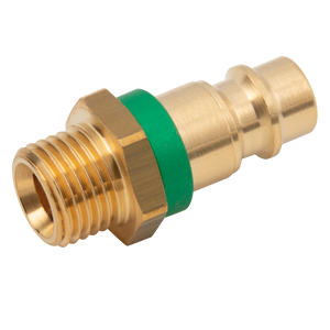 BSPP MALE PLUG  BRASS KEYED