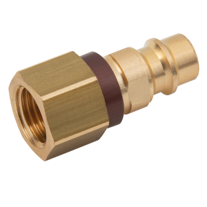 BSPP FEM  PLUG  BRASS KEYED