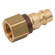 1/4 BSPP FEM  PLUG  BRASS KEYED GREEN