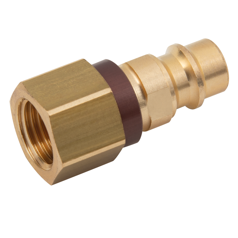 BSPP FEM PLUG BRASS KEYED