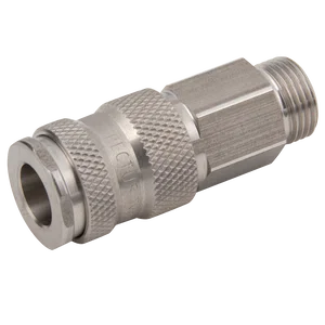 BSPP MALE COUPLING ST/ST 303 VITON