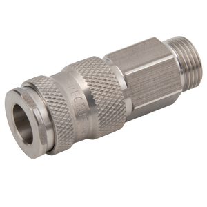 BSPP MALE COUPLING ST/ST 303 VITON
