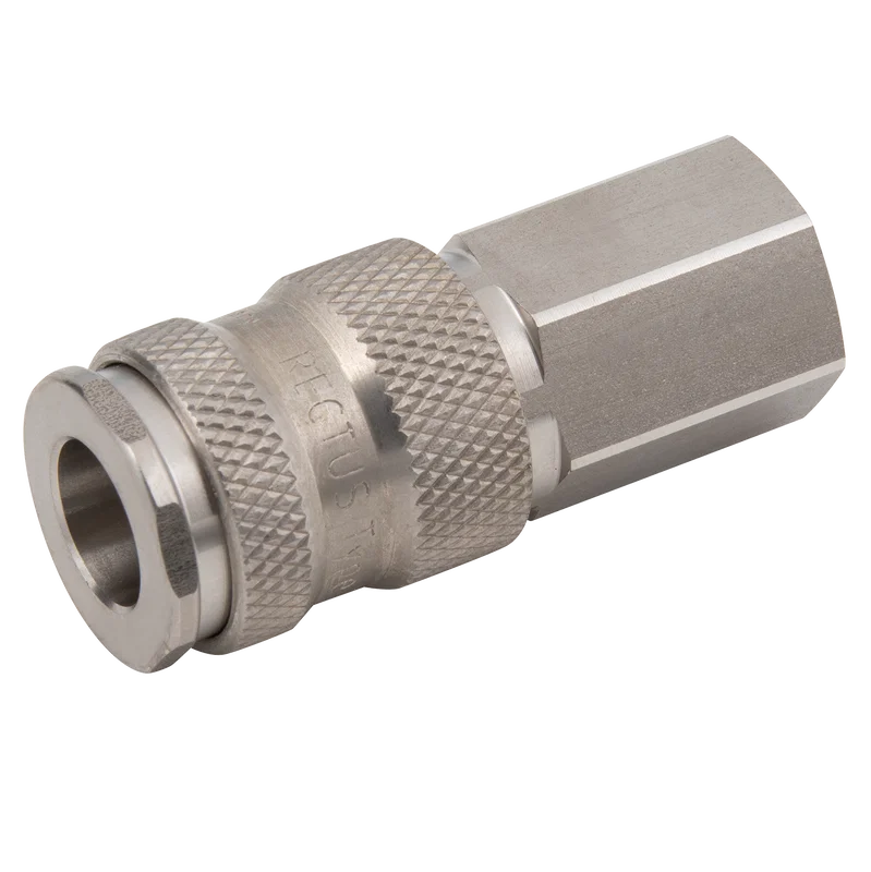 1/2 BSPP FEM  COUPLING ST/ST 303 VITON