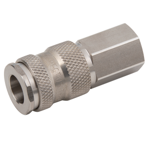 1/2 BSPP FEM  COUPLING ST/ST 303 VITON