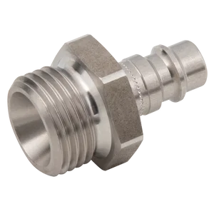 1/2 BSPP MALE PLUG  ST/ST 303 UNPLATED