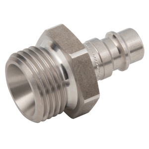 1/2 BSPP MALE PLUG  ST/ST 303 UNPLATED