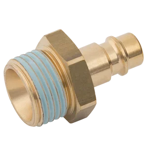 BSPP MALE PLUG  BRASS UNPLATED