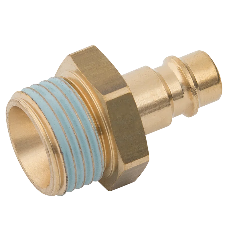 BSPP MALE PLUG  BRASS UNPLATED