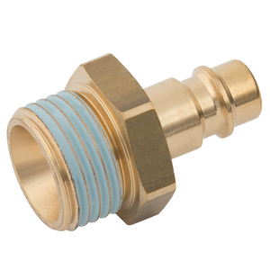 BSPP MALE PLUG  BRASS UNPLATED