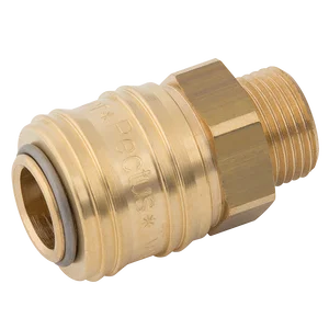 BSPP MALE COUPLING D.S. BRASS