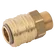 1/4 BSPP MALE COUPLING D.S. BRASS
