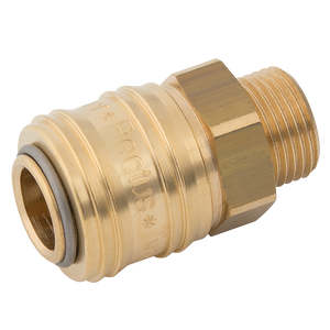 BSPP MALE COUPLING D.S. BRASS