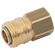 1/4 BSPP FEM  COUPLING D.S. BRASS