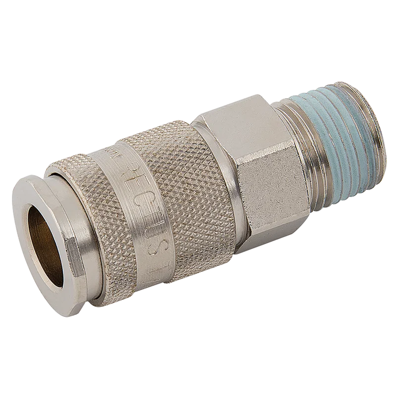 BSPT MALE COUPLING NICKEL PLATED