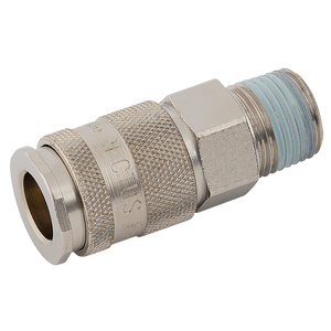 BSPT MALE COUPLING NICKEL PLATED