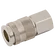1/4 BSPP FEM  COUPLING BRASS NICKEL