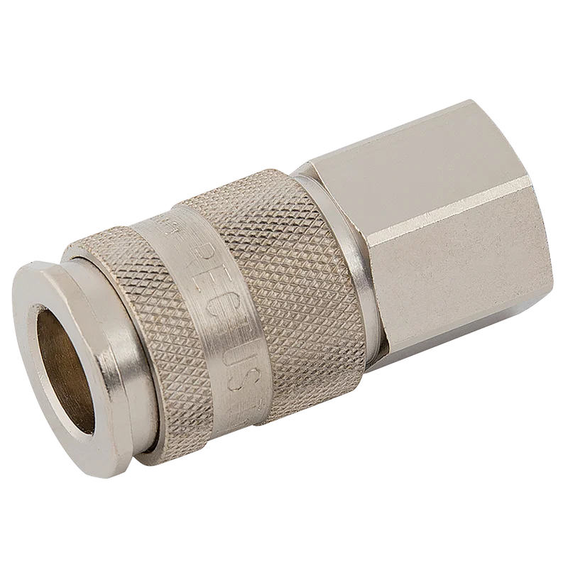 BSPP FEM  COUPLING BRASS NICKEL