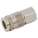 1/4 BSPP FEM  COUPLING BRASS NICKEL