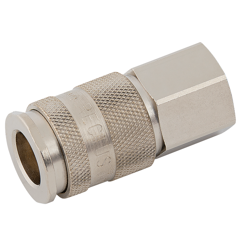 BSPP FEM COUPLING BRASS NICKEL