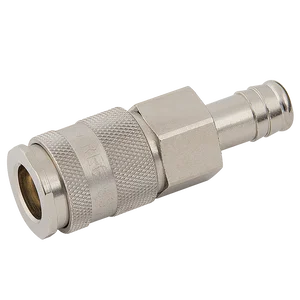 HOSETAIL  COUPLING BRASS NICKEL