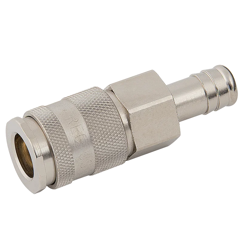 HOSETAIL  COUPLING BRASS NICKEL