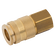 3/8 BSPP FEM  COUPLING D.S. BRASS